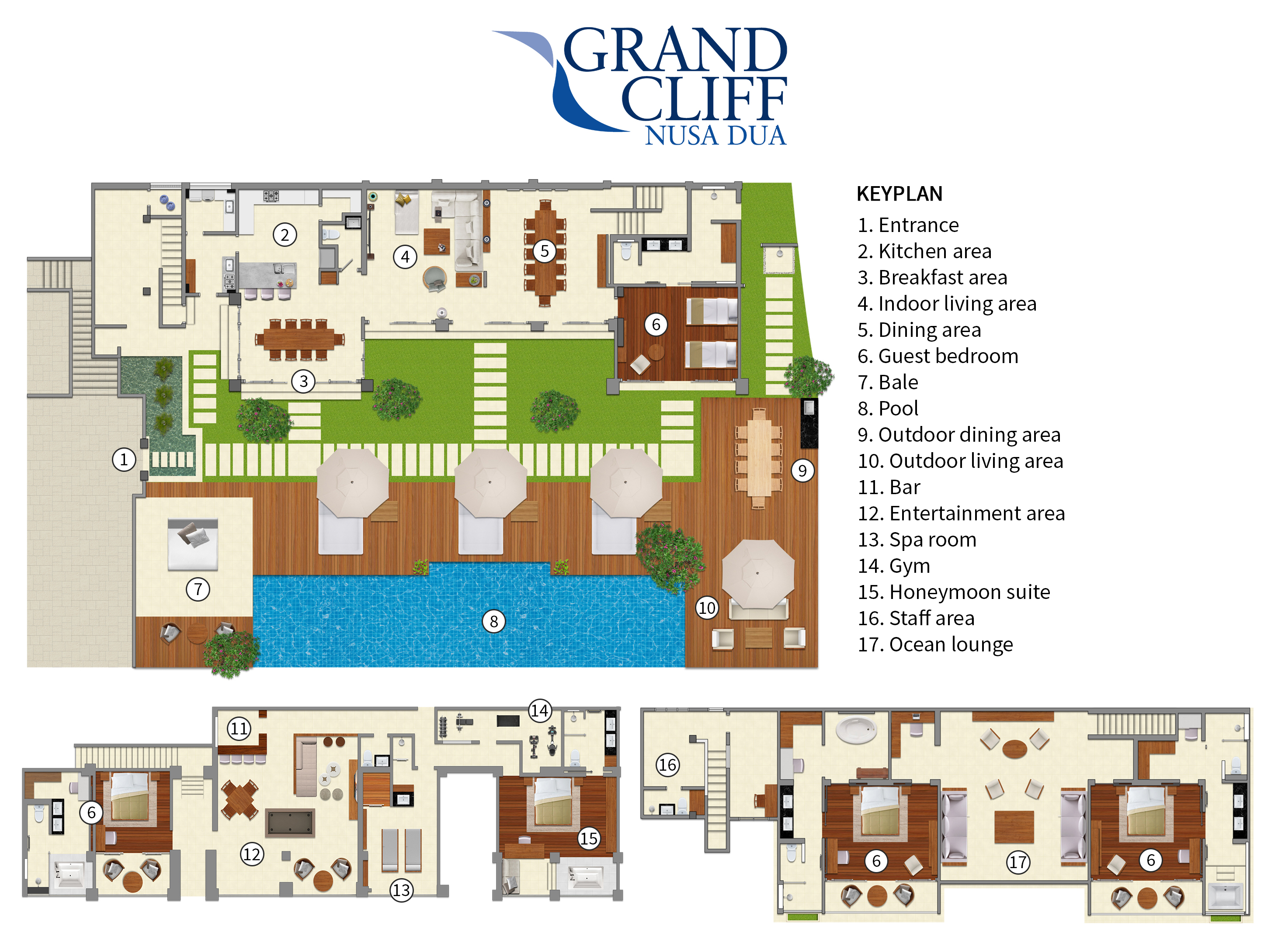 Grand Cliff Nusa Dua Floorplan