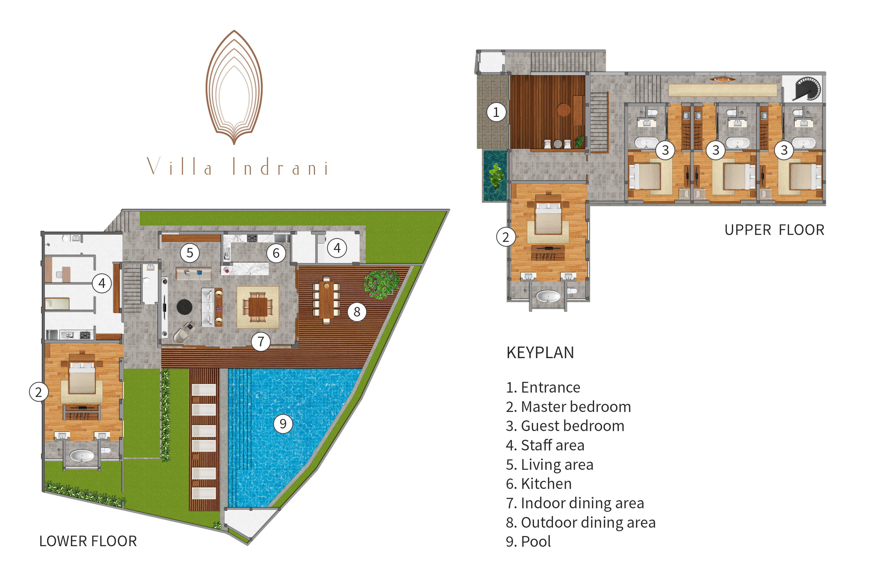 Villa Indrani Floorplan
