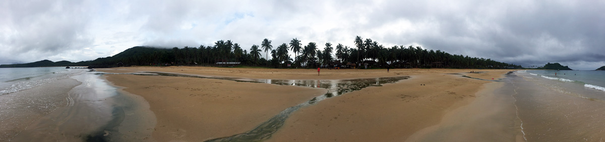 panorama photo nakpan beach el nido